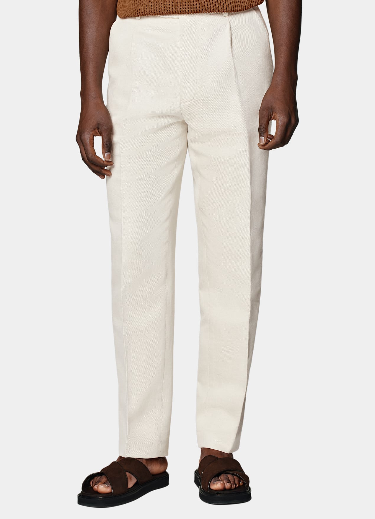 Pantalon Wide Leg Tapered sable