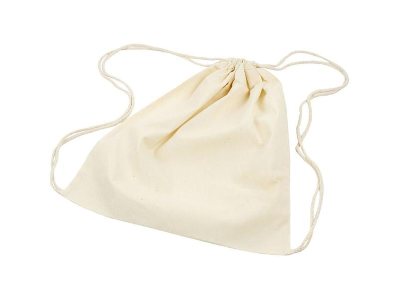 Creativ Company Turnbeutel 3 Stück, Beige Stoffbeutel zum Bemalen