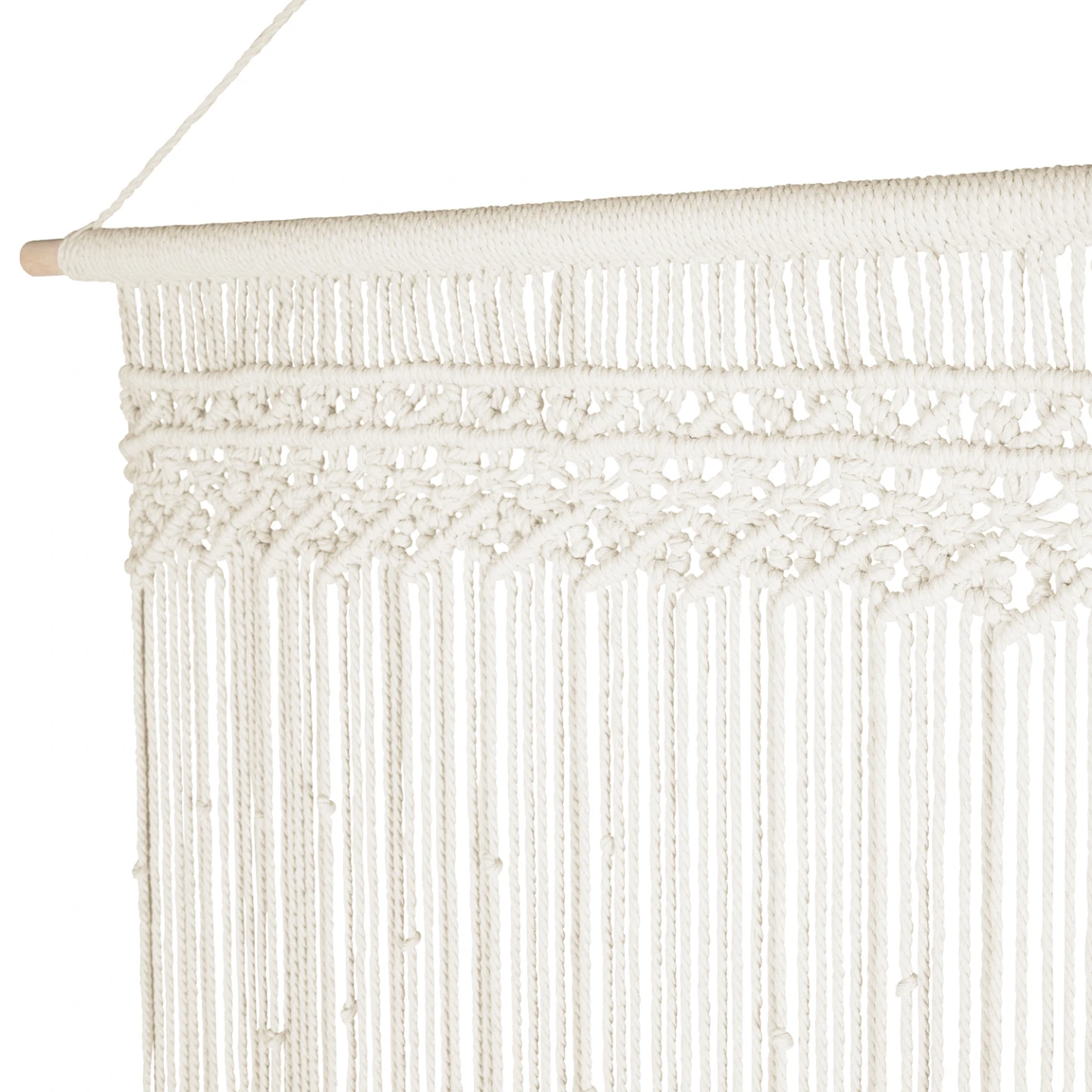 Rideau 90x200 cm bohème macramé