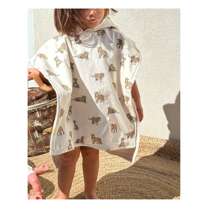 Milinane Poncho de bain Teo | Blanc