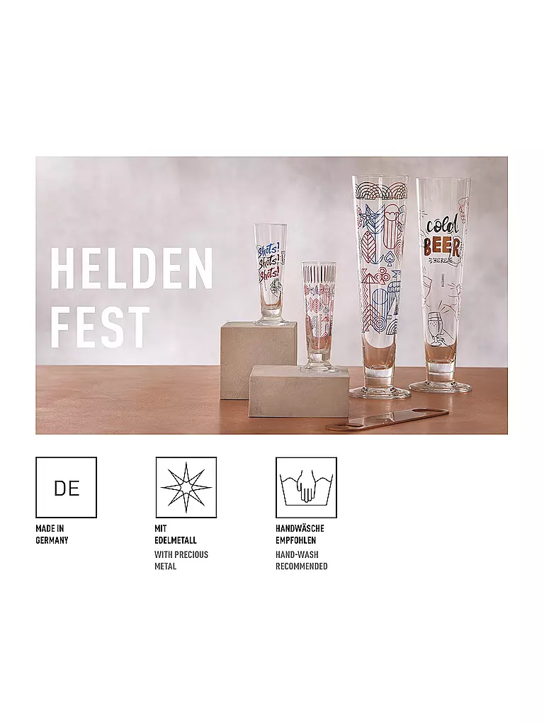 RITZENHOFF Bierglas HELDENFEST #15 Farrell  bunt