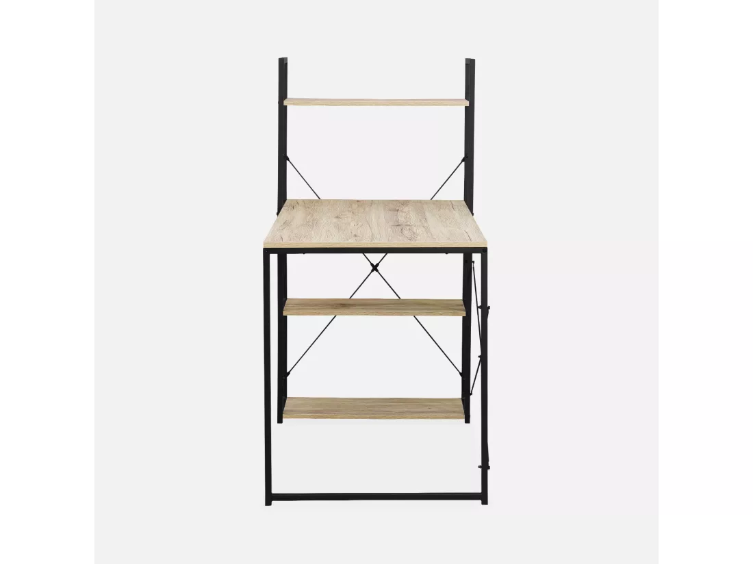 Bureau bibliothèque. Loft. 1 bureau. 3 étagères L 113 cm x l 60 cm x H 120 cm