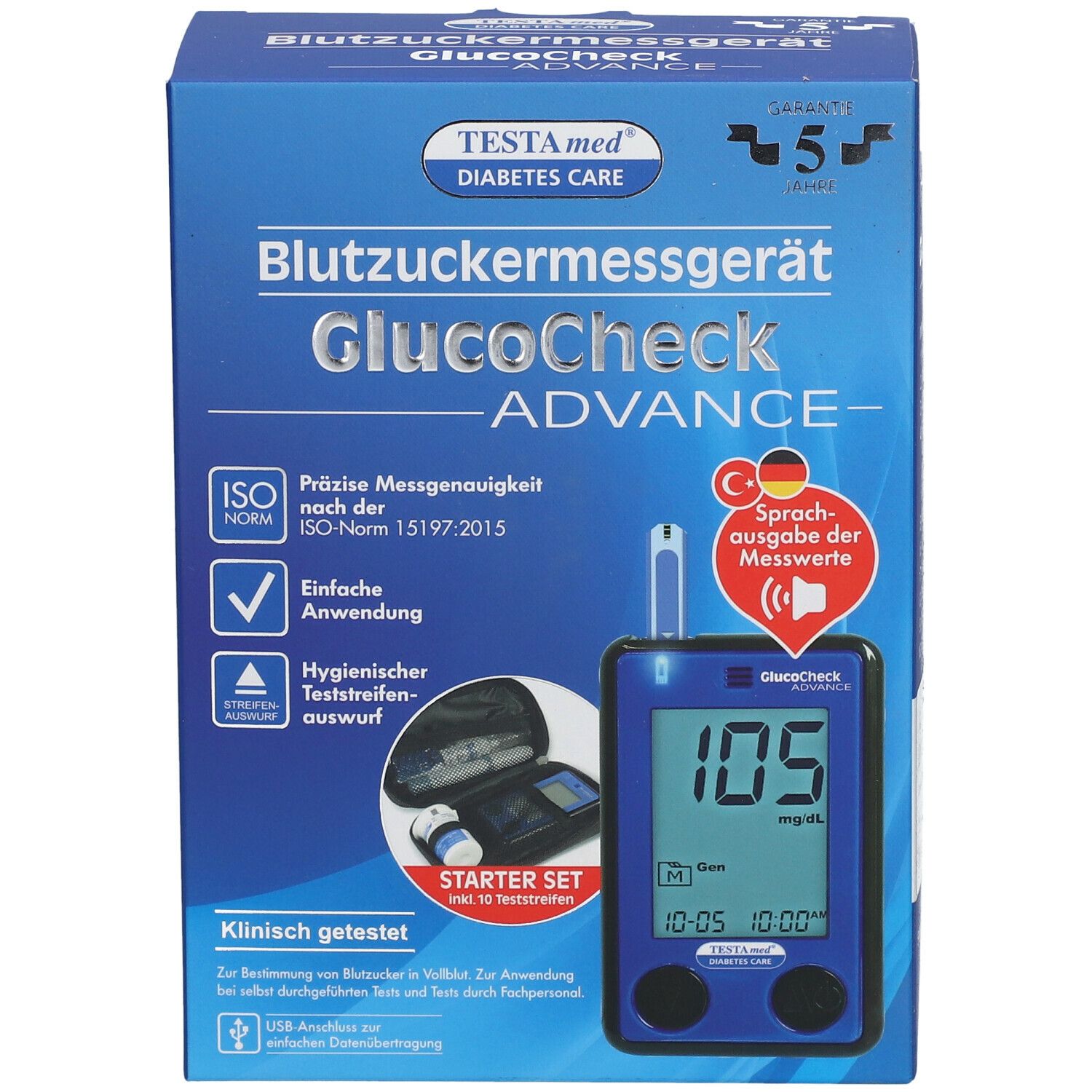 TESTAmed® GlucoCheck ADVANCE