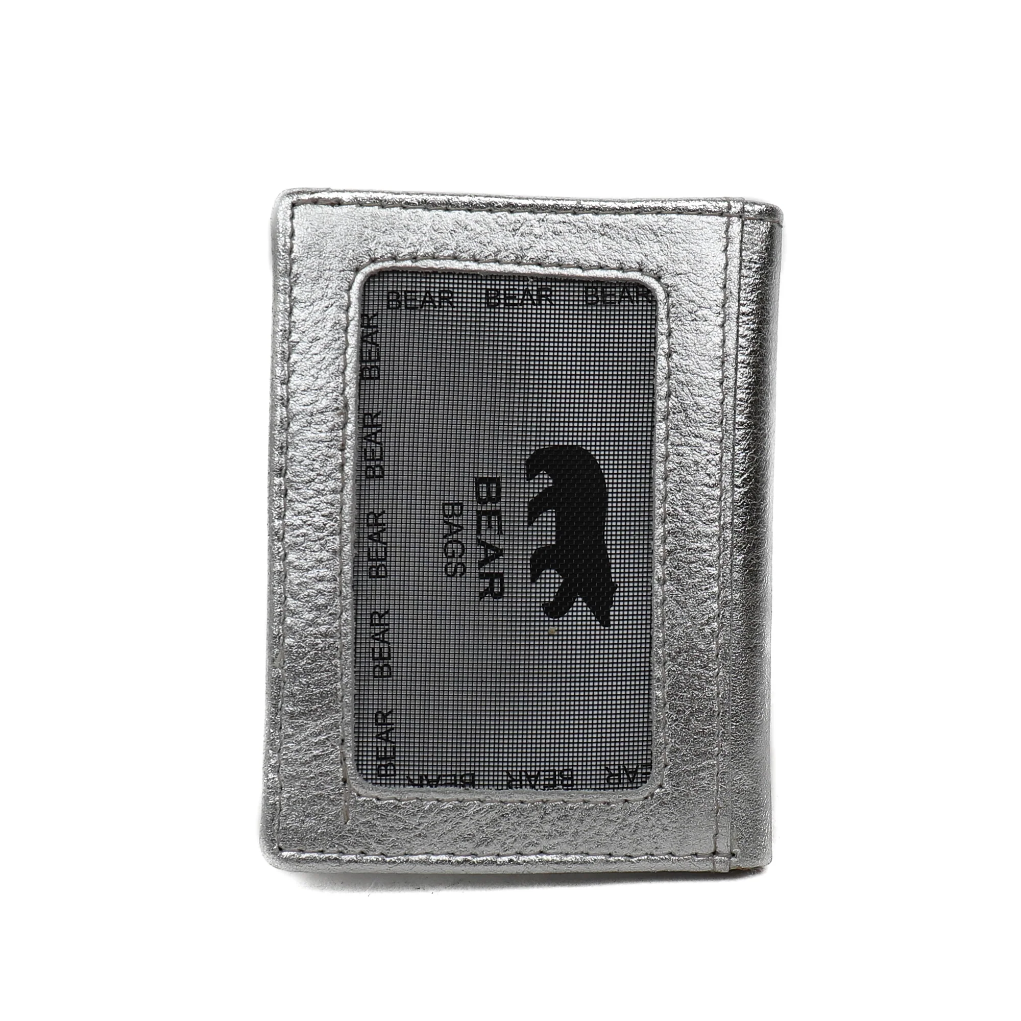 Bear Design Callisto Pelle Pasjeshouder Cas Silver CP7040