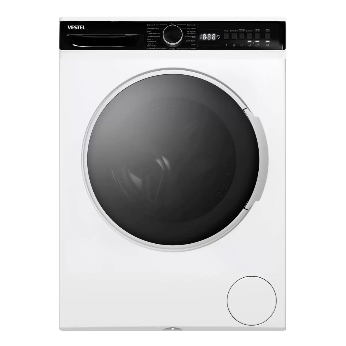 Set Waschmaschine und Trockner VESTEL Waschturm 8kg, Lenor