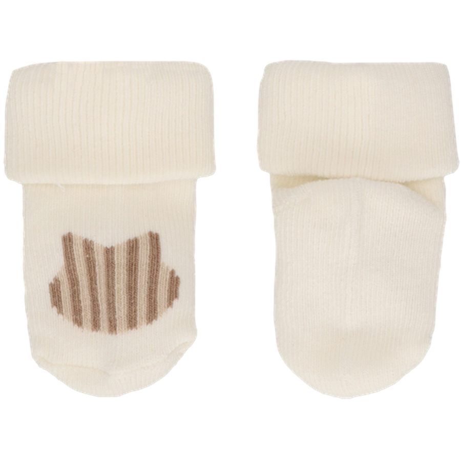 Sterntaler Erstlingssöckchen 3er-Pack Katze beige melange