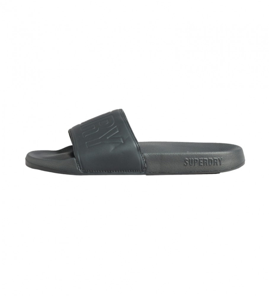 Chinelo de piscina cinza Superdry Code Core