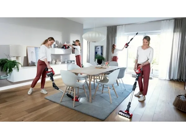 Bosch Unlimited 7 BCS711PET ProAnimal - Støvsuger - pind/håndholdt (2-i-1) - uden pose - ledningsfri - rød - 1 batteri