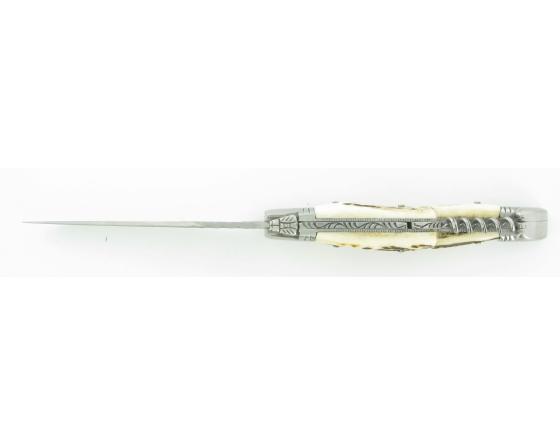 Laguiole Cerf Carbone Couteau de poche Laguiole par Chazeau Honoré