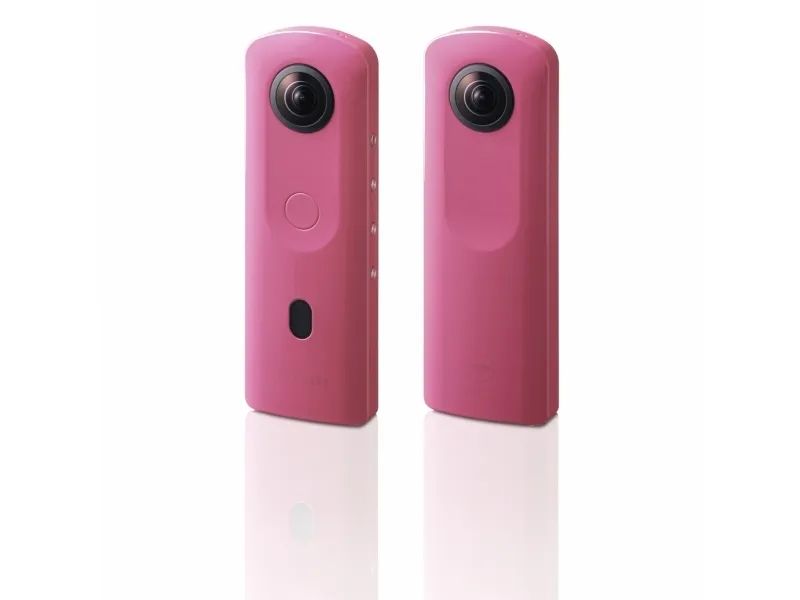 Ricoh THETA SC2 - 360° Videokamera - 4K / 30 fps - 12.0 MP - flash 14 GB - intern flash hukommelse - Wireless LAN, Bluetooth - pink