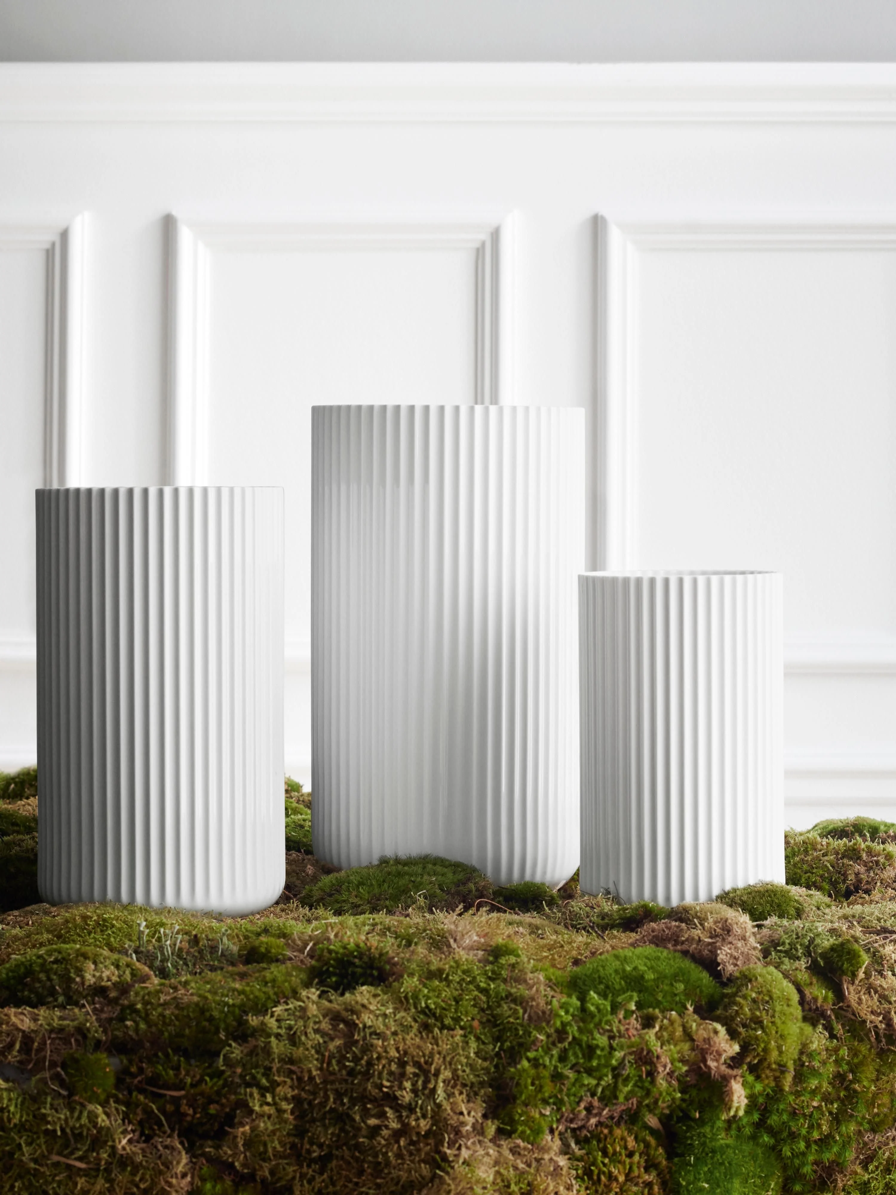 Porseleinen vaas Lyngby, H 21 cm