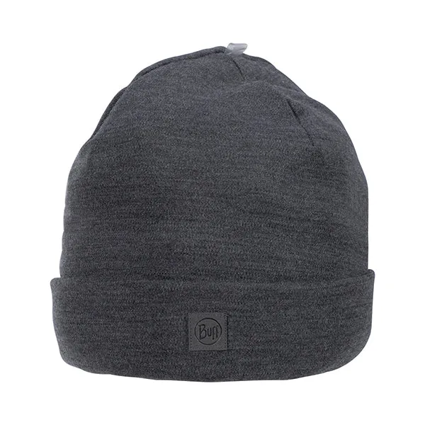 Buff -  Buff Beanie Merino Heavyweight solid grey