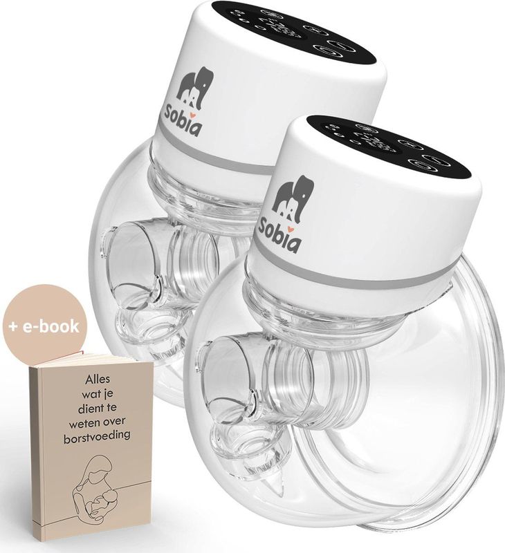 Sobia® Go Comfort - Handsfree Borstkolf - Elektrische Borstkolf - Draadloze borstkolf - 5 Verschillende Borstmaten!