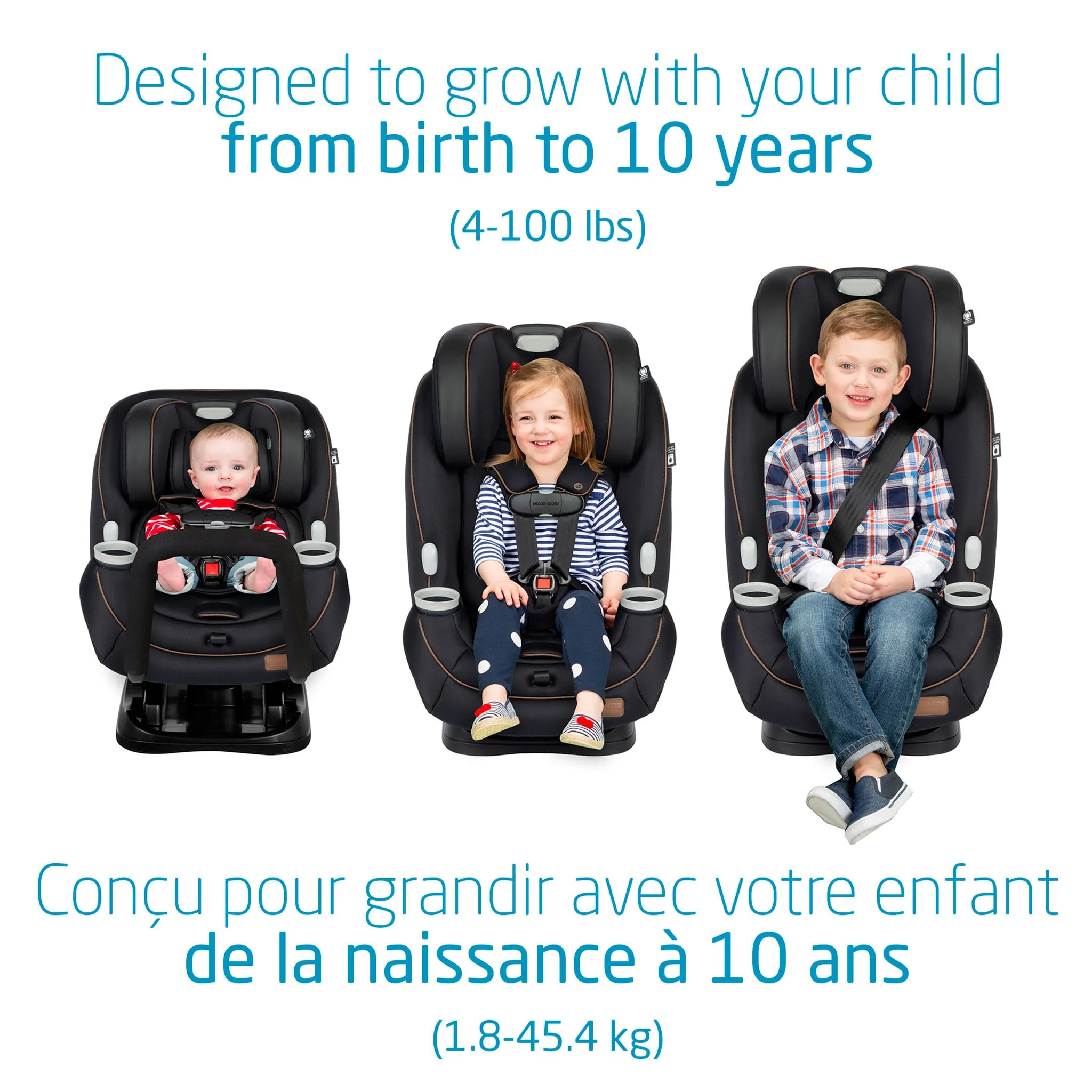Maxi-cosi Siège d'Auto Pria All-in-one 4-100lb - Designer Noir