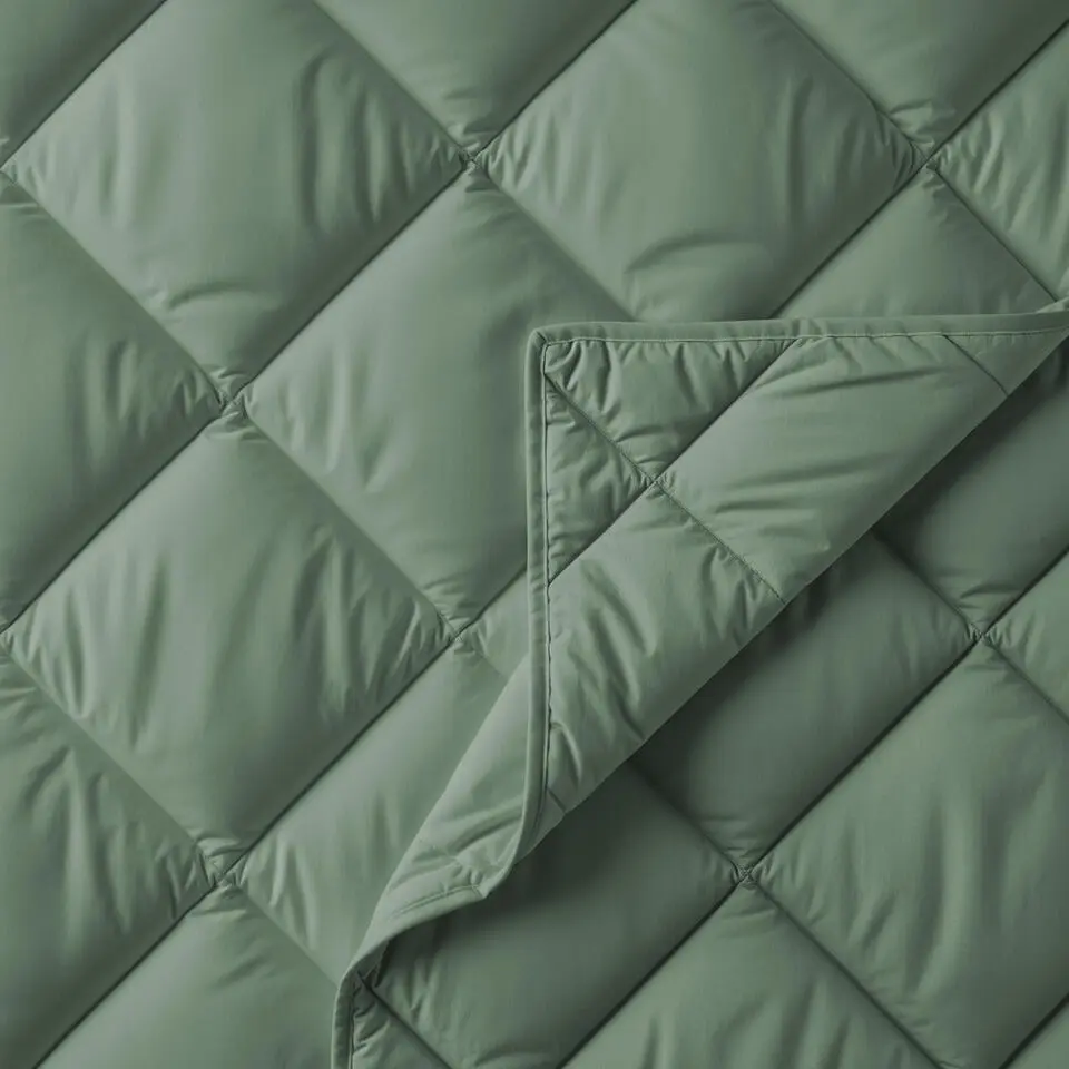 Dekbed zonder Overtrek Diamond 140x200 – Incl. Kussenslopen – Wasbaar – Groen