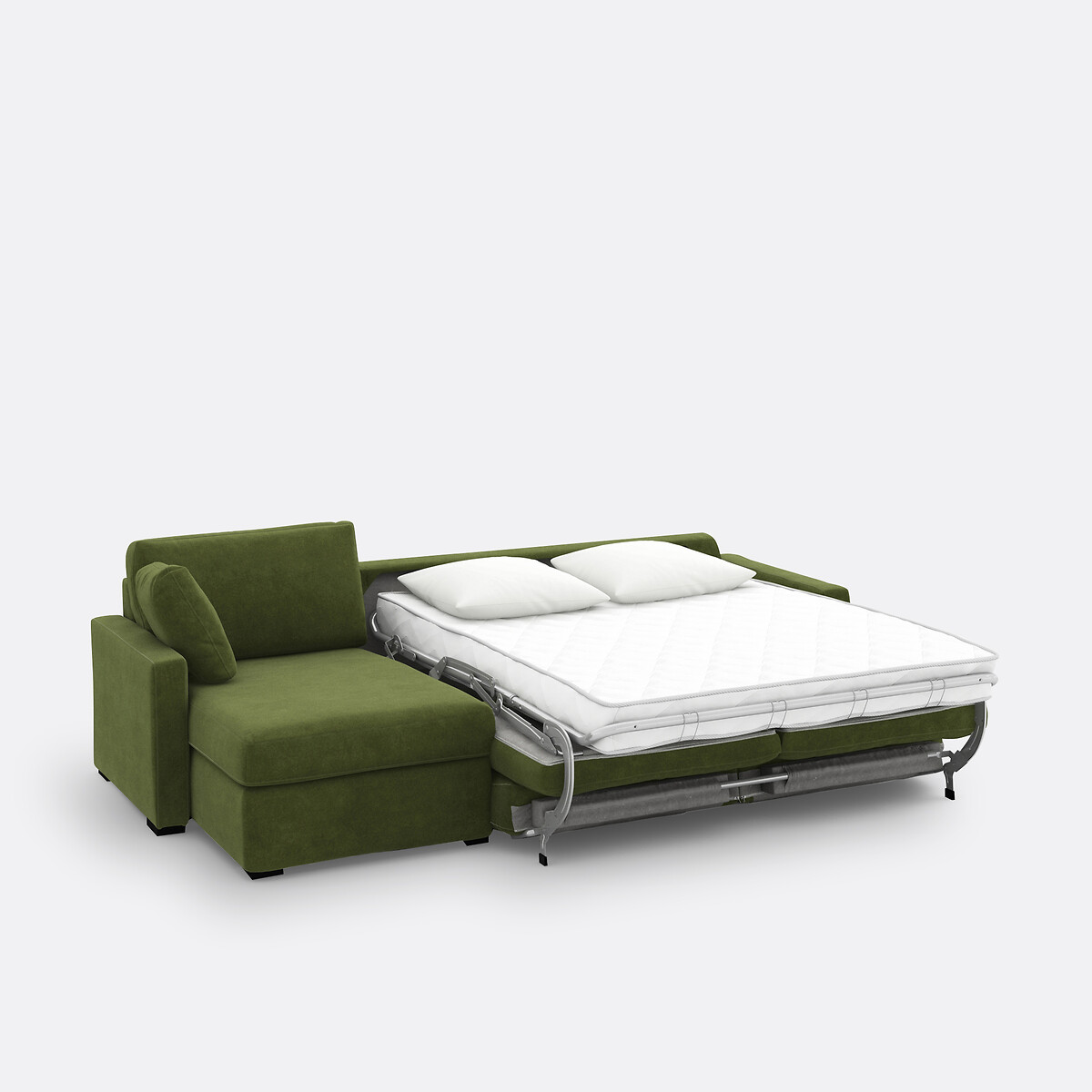 LA REDOUTE INTERIEURS<br>Sofá-cama de canto em veludo de espuma premium HR Timor