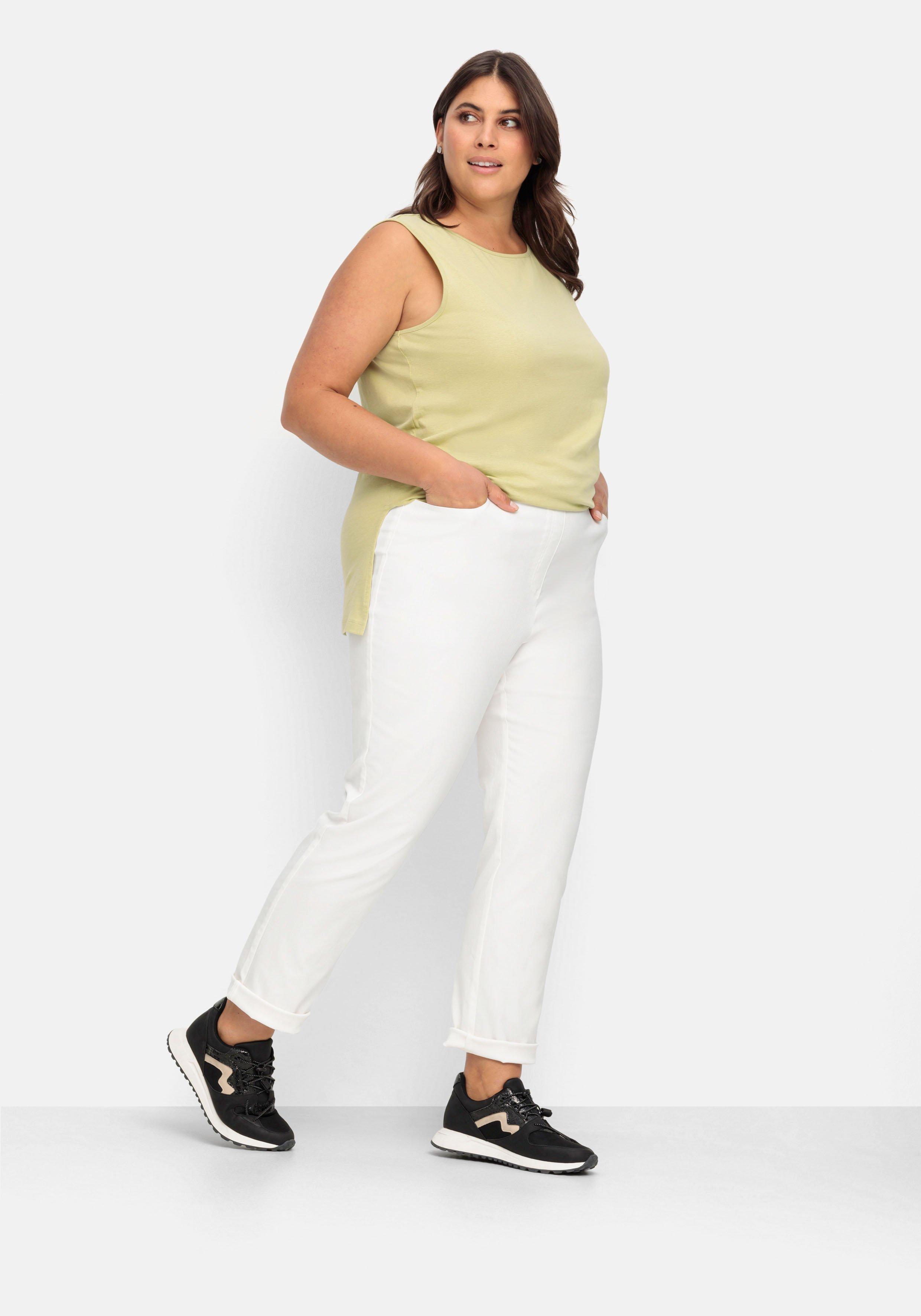 Gerade Bengalinhose mit schmalem Bein