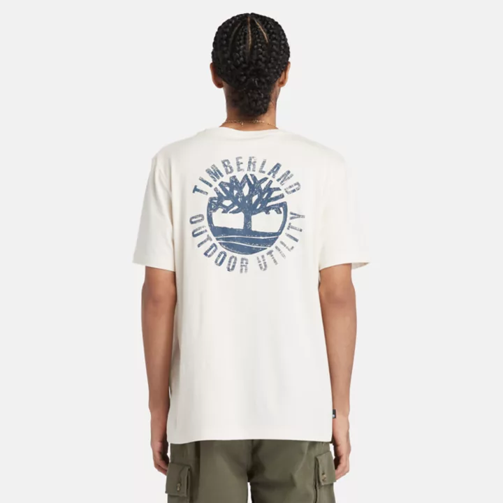 T-shirt à motif non teint pour homme en non teint