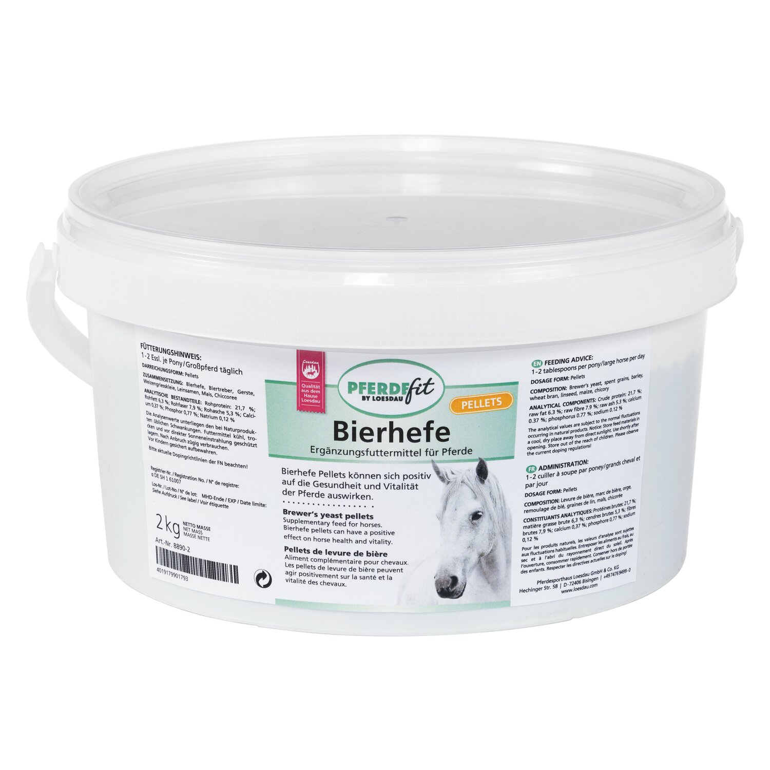 PFERDEfit by Loesdau Bierhefe-Pellets  - 2 kg