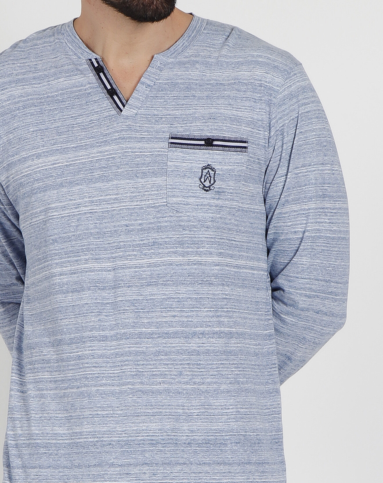 Admas Classic Pyjama Manches longues & Pantalon Ulysse bleu