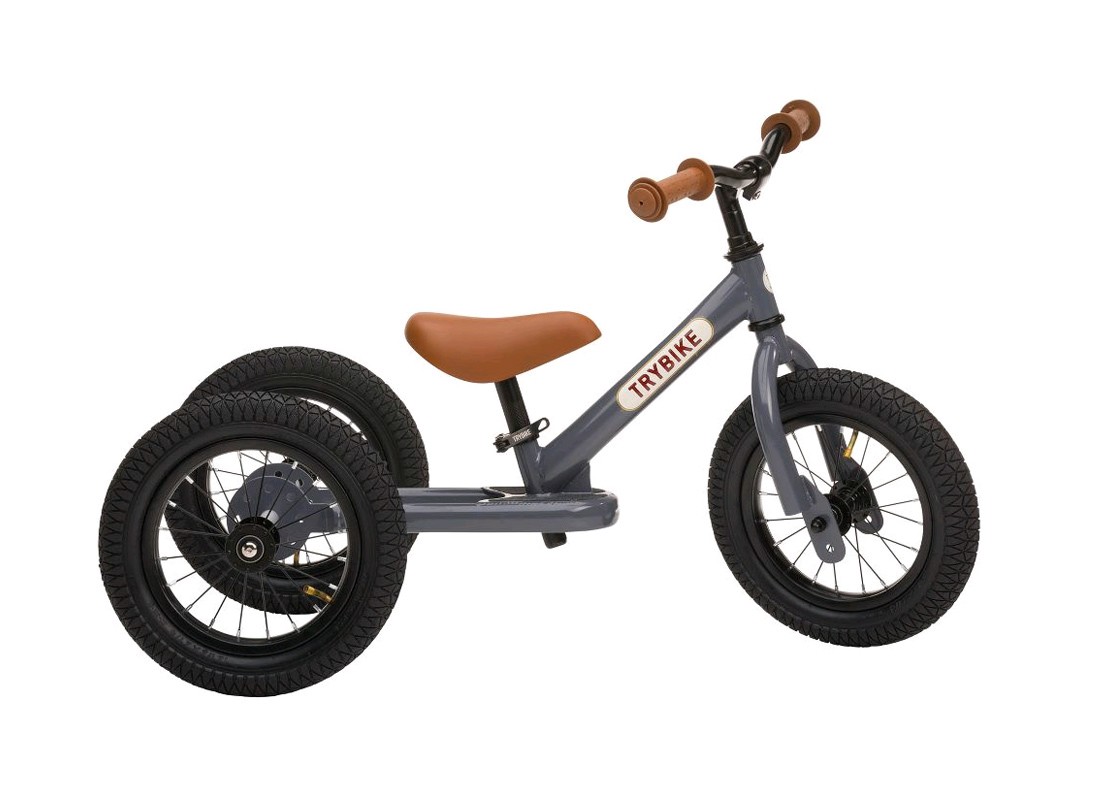 Trybike - 3 hjulet Løbecykel, Vintage grå