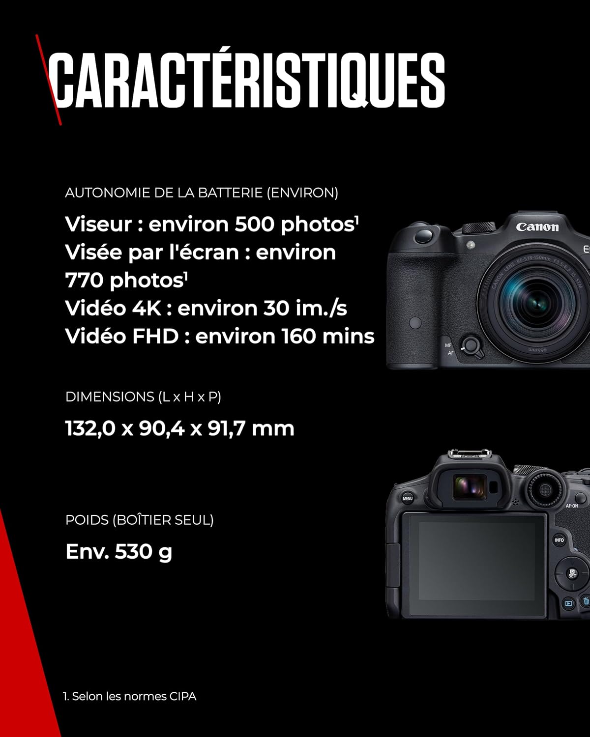 Canon EOS R7 Appareil Photo avec Objectif RF-S 18-150mm F3.5-6.3 is STM, Appareil Photo Hybride, AF CMOS Dual Pixel II, Enregistrement Vidéo 4K 60p, Prise de Vue en Continu, Bluetooth, Wi-FI, WLAN