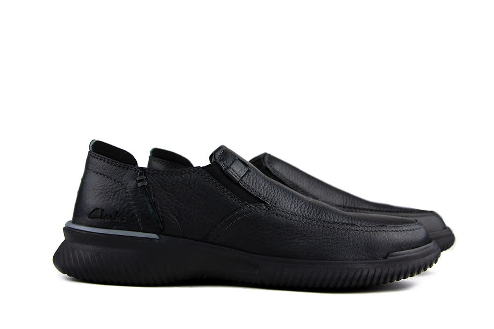 Clarks Instappers Donaway Step Zwart