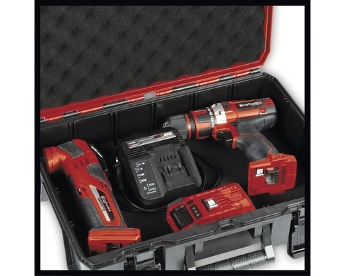 Einhell E-Case SF systeemkoffer inclusief roosterschuim 330 x 131 x 444 mm, spatwaterdicht