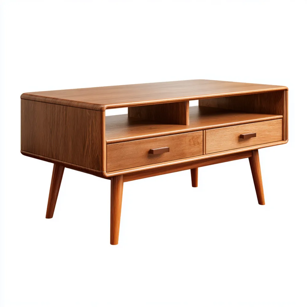 Couchtisch 100x50x45 cm aus Naturholz – Skandinavisches Design