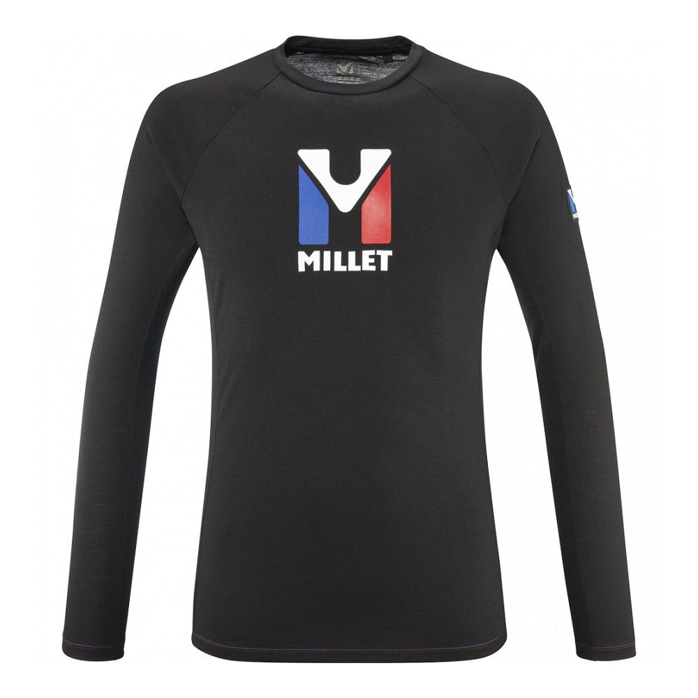 Millet TRILOGY WOOL - Maillot Homme black/noir