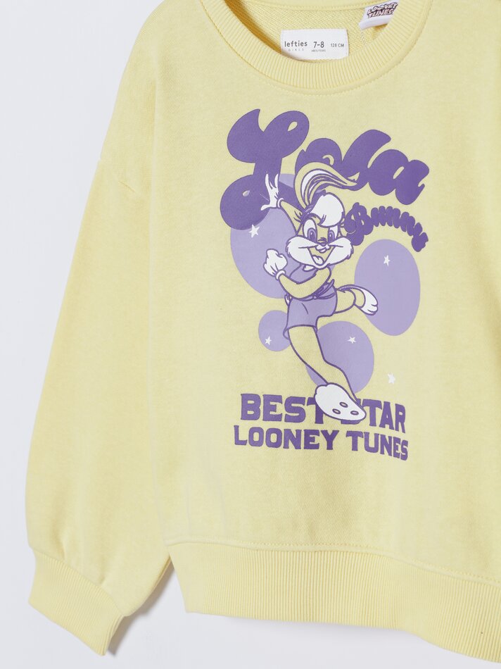 Moletom com estampa da Lola Bunny, da Looney Tunes © &™ WARNER BROS - Amarelo Pastel