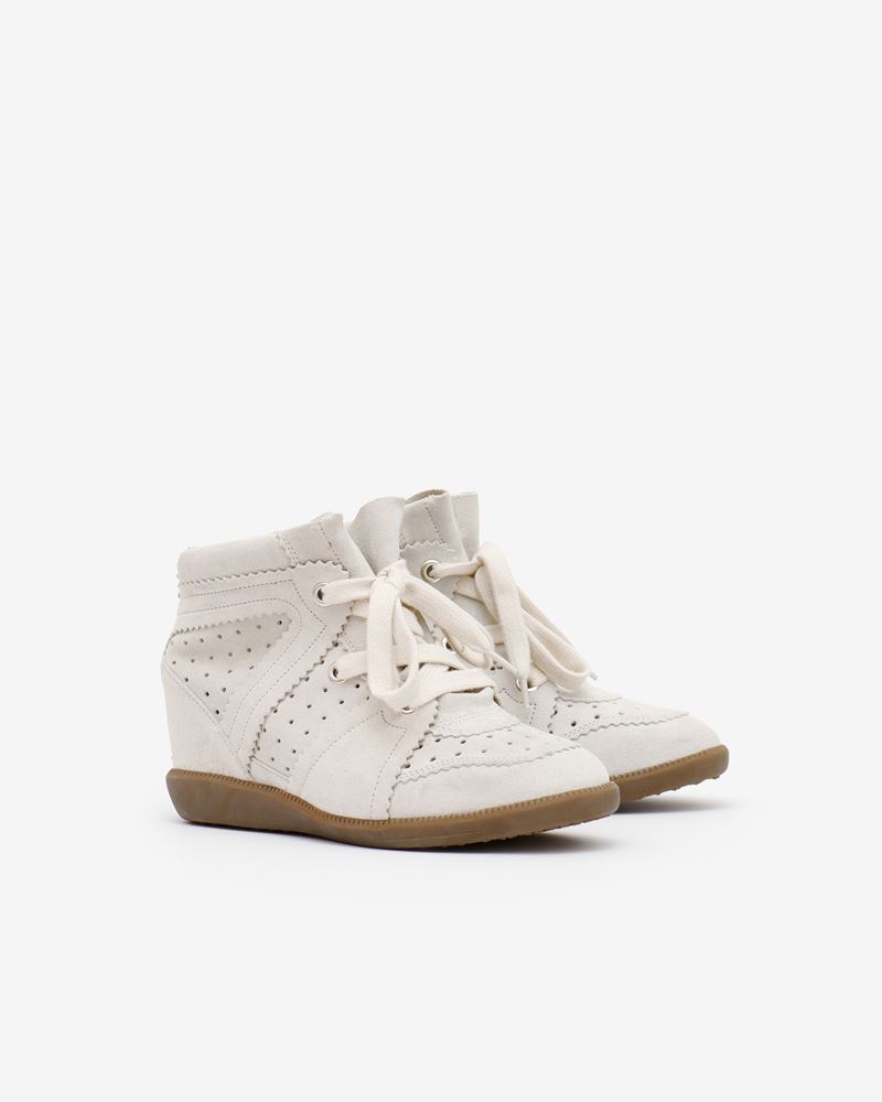 BASKETS EN CUIR VELOURS BOBBY