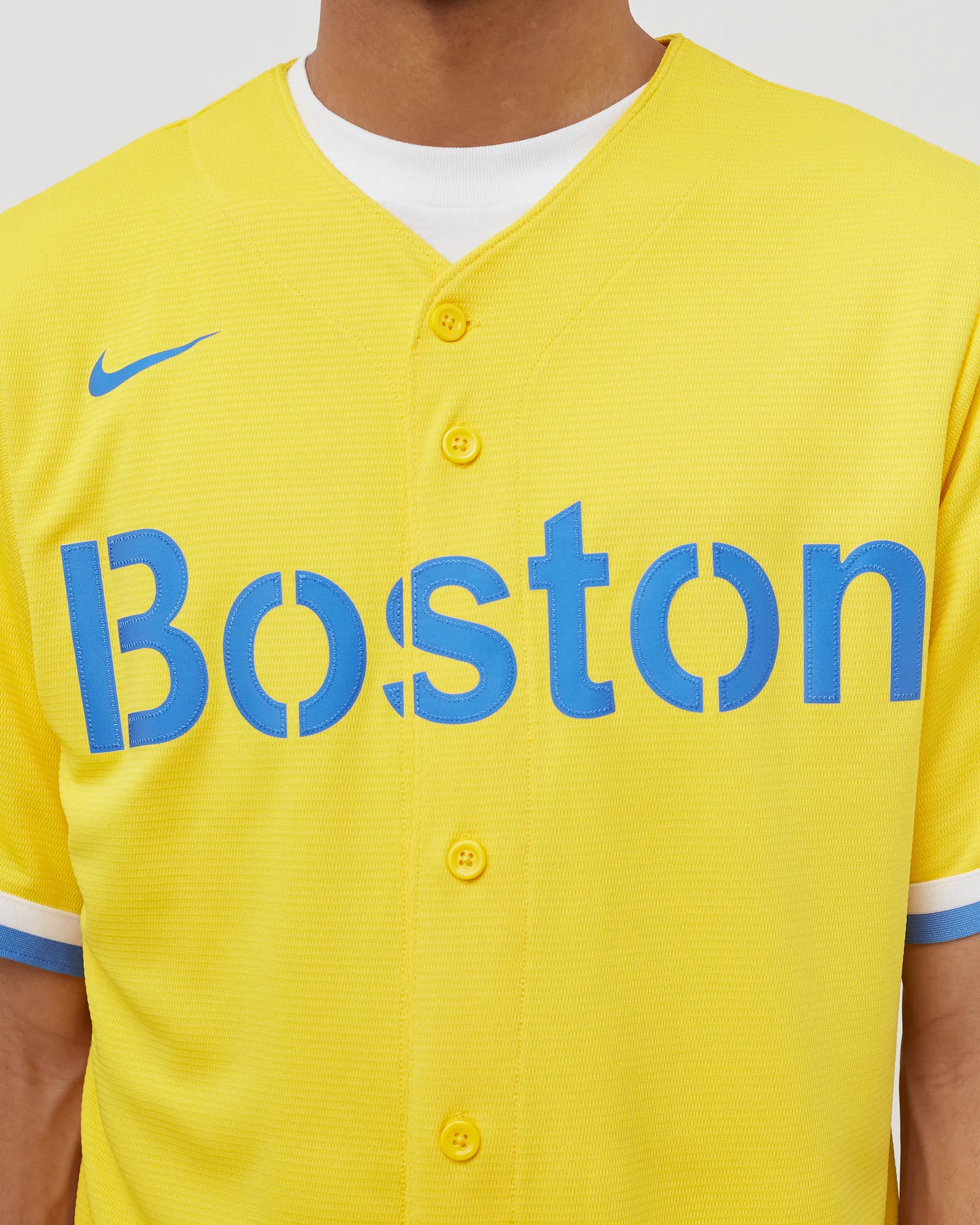 Camisa oficial réplica do Boston Red Sox da MLB da Nike, City Connect