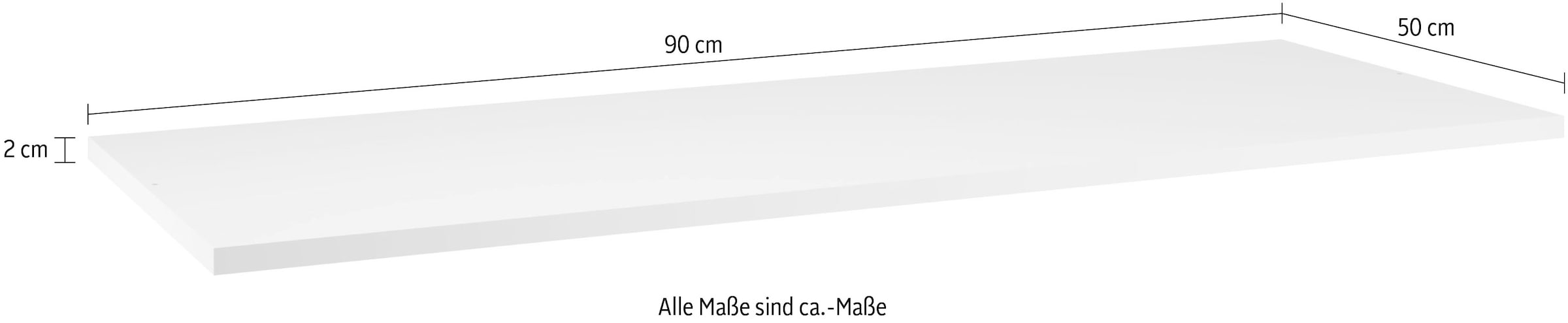 INOSIGN Einlegeboden »Malmo Weiss (1St), nur verwendbar mit Zubehör Inneneinteilung« für Schwebetürenschrank, Breite 90 cm, Tiefe 50 cm, Höhe 2,2 cm