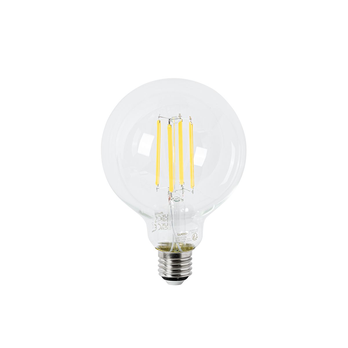 E27 LED lamp G95 helder 2,2W 470 lm 2700K