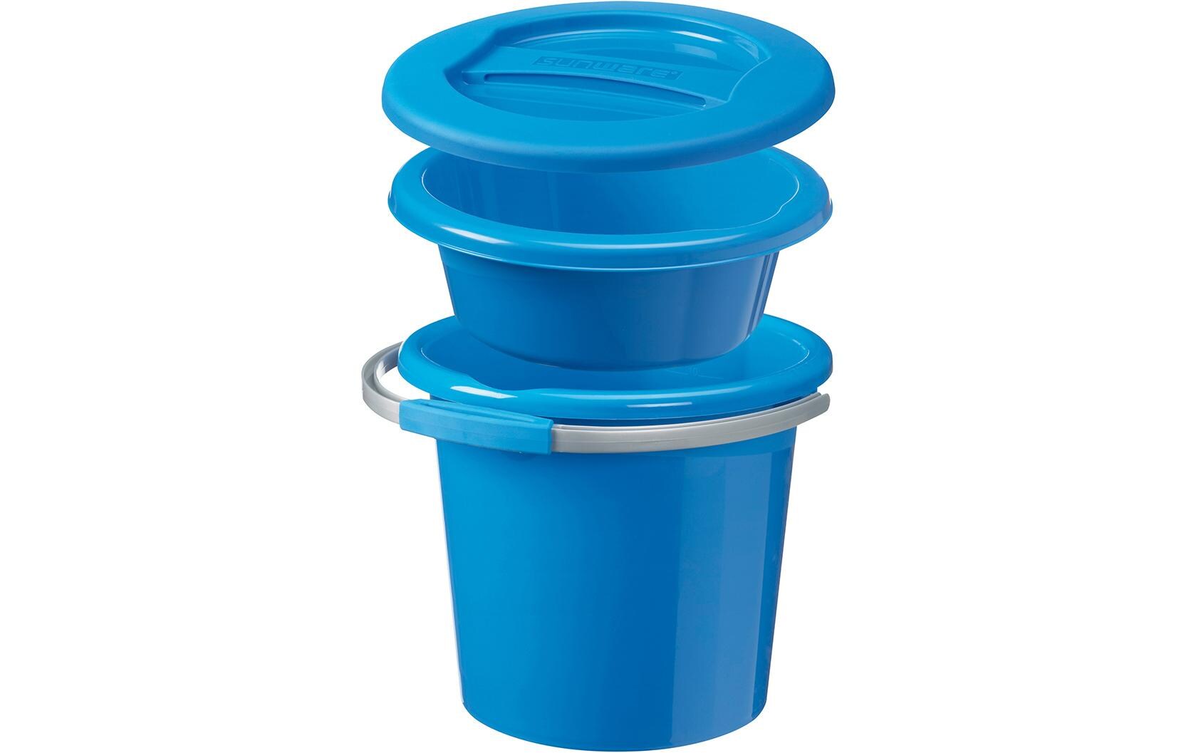 Putzeimer Water-Line 3-teilig 12 l, BlauPlastikeimer-Set