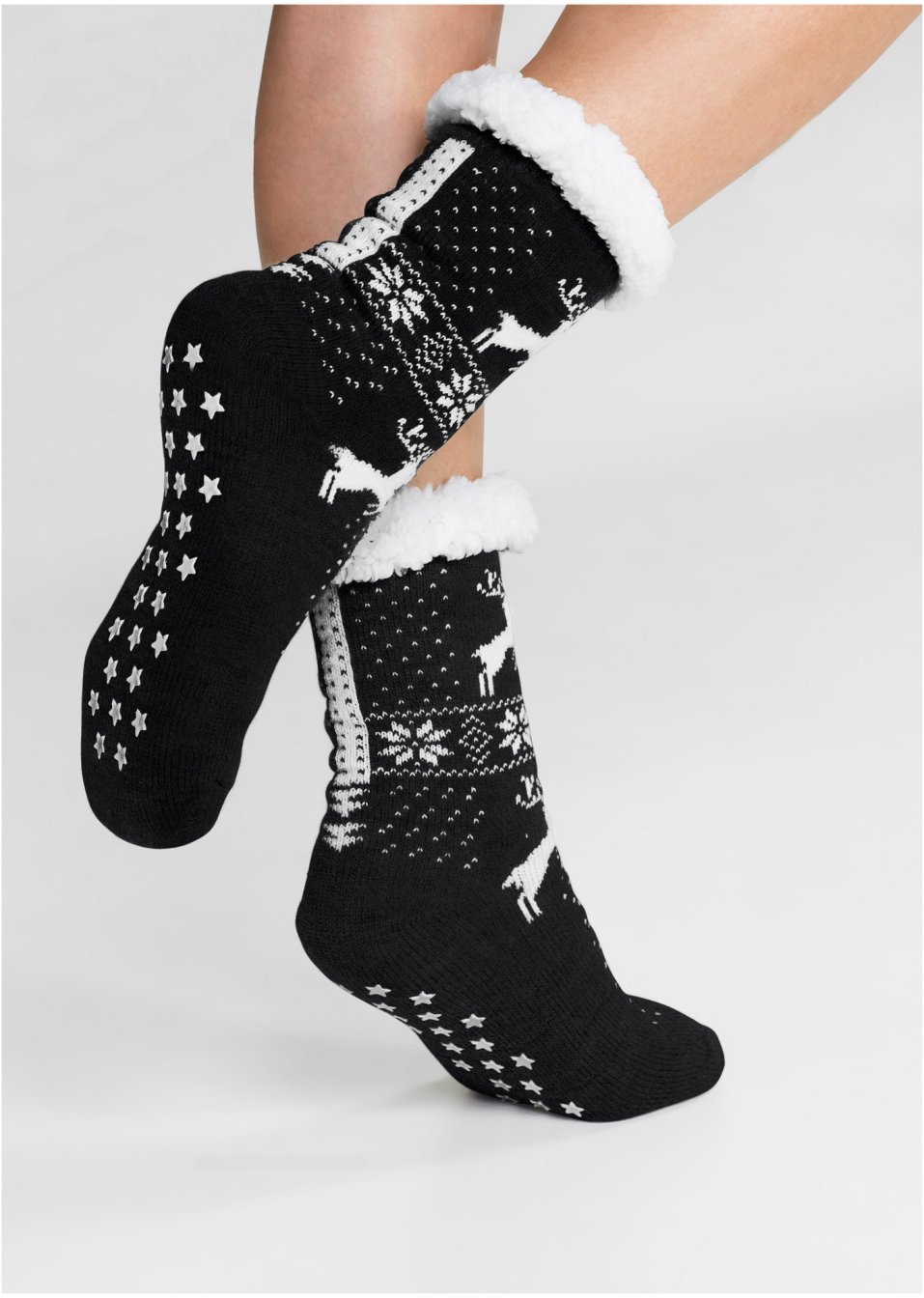 Chaussettes douillettes avec fourrure peluche
