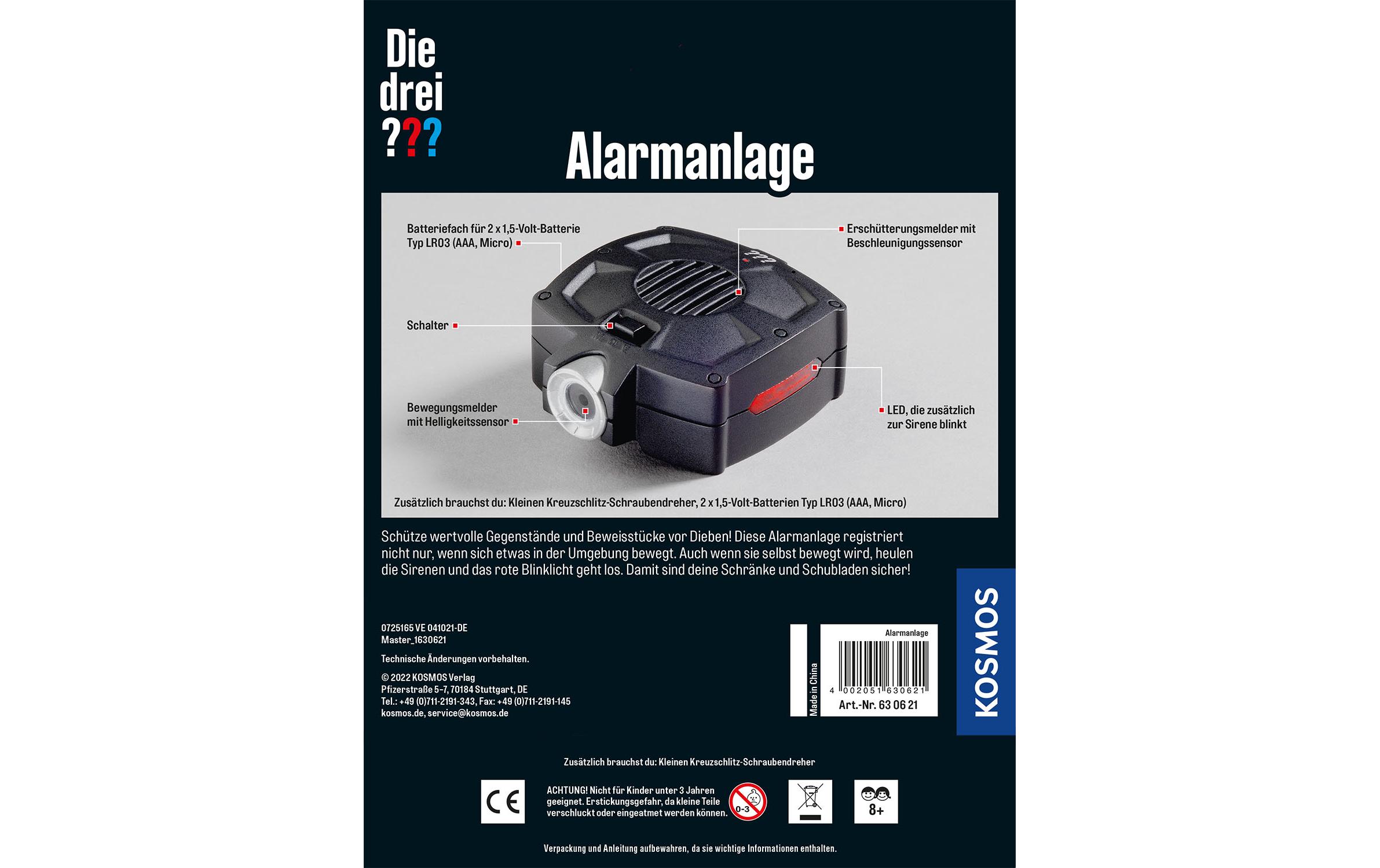 Detektivausrüstung Die drei??? AlarmanlageCooles Gadget für Nachwuchs-Detektive