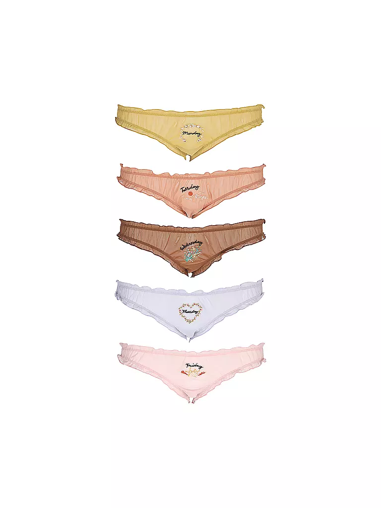 LOVE STORIES Slip Lola Weekday 5er Pkg  multi colour bunt