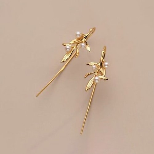 Boucles d'oreilles - Alliage - Doré