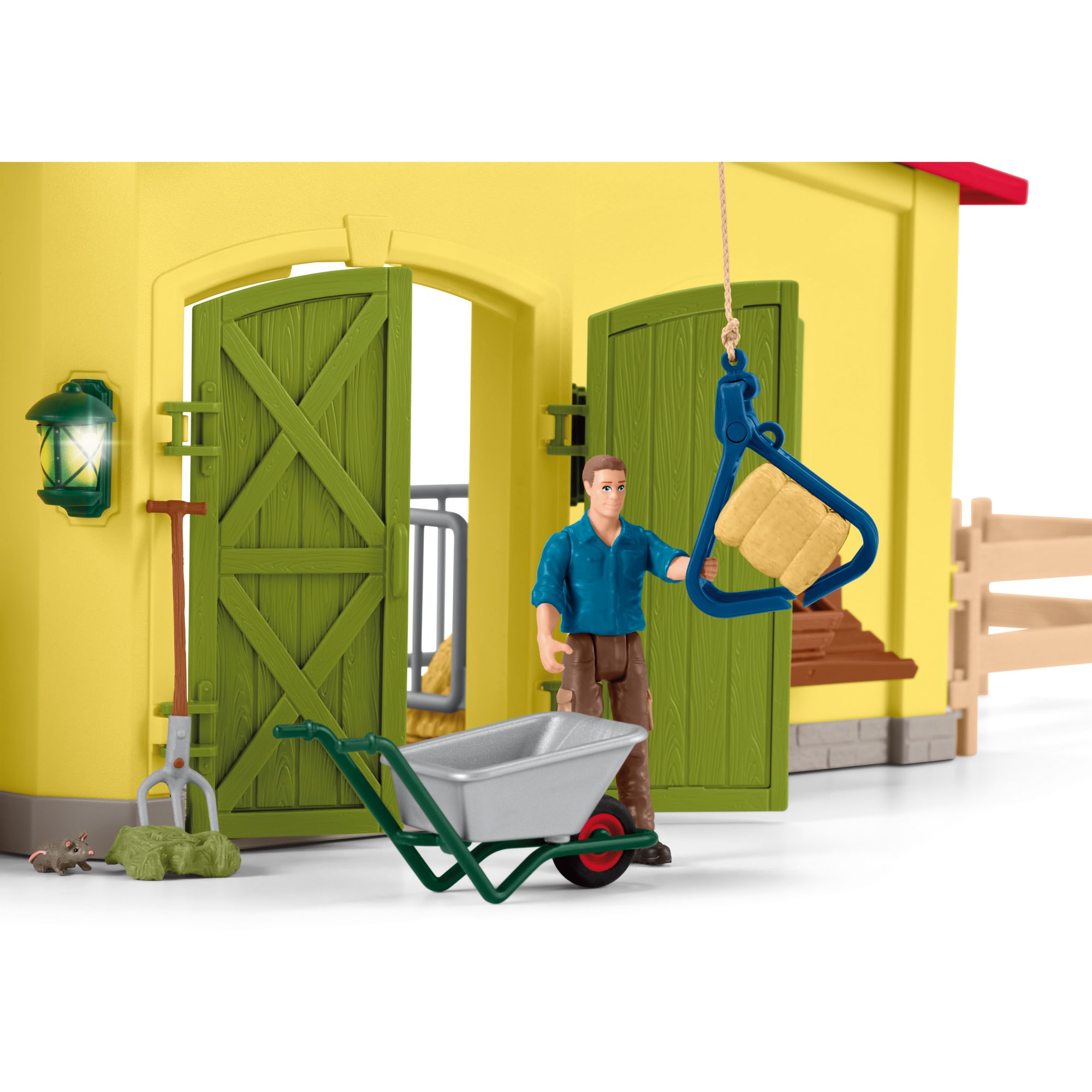 Schleich Spielfigur Farm World Großer Stall