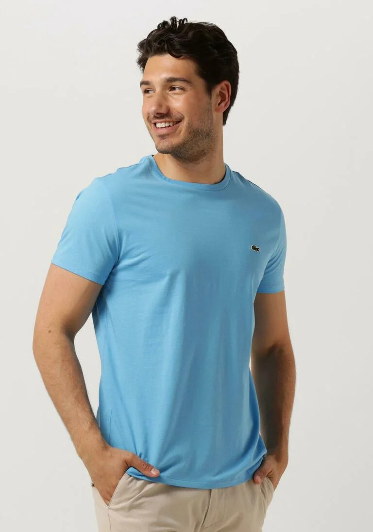 LACOSTE blauwe lacoste t-shirt 1ht1 men's tee-shirt