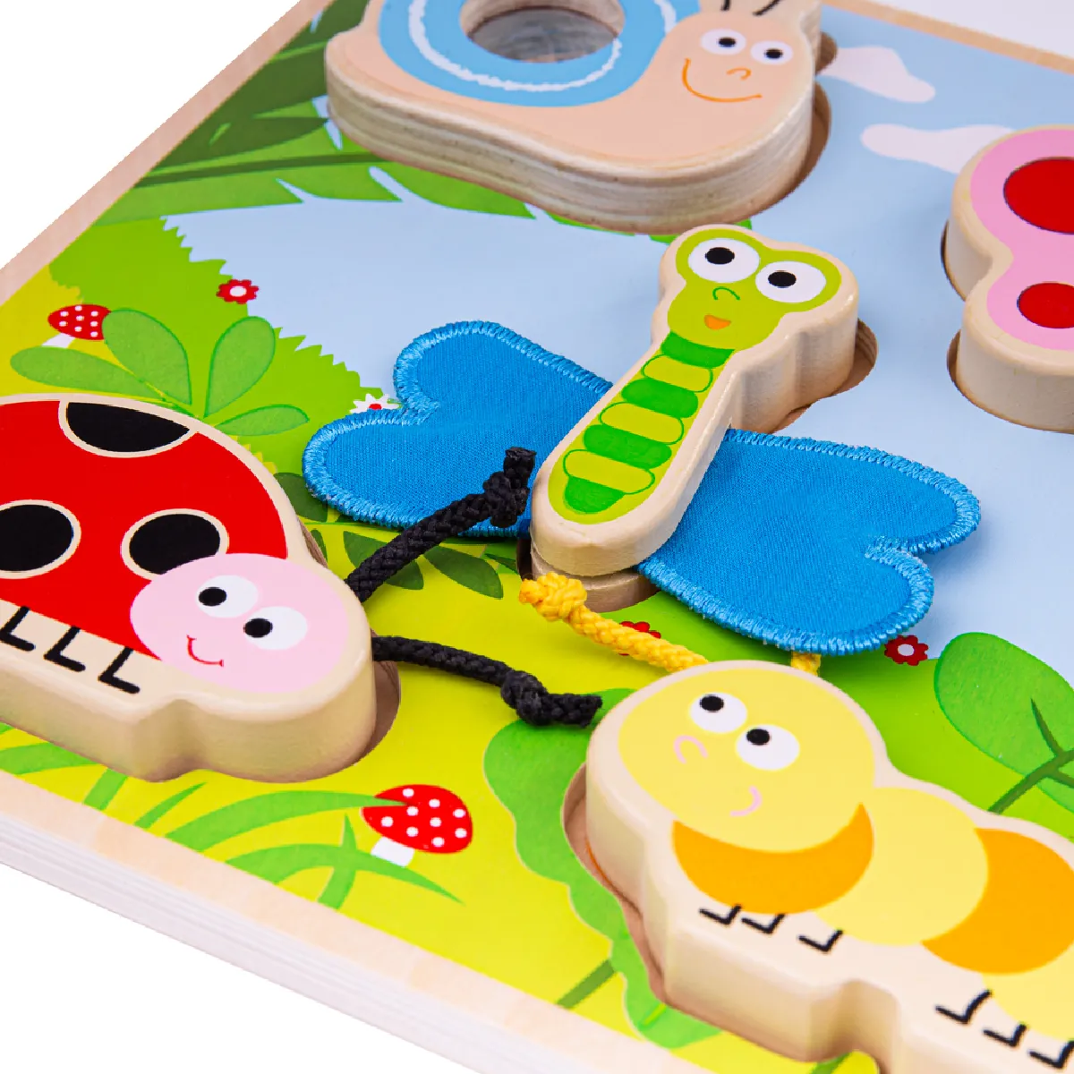 Tidlo Puzzle d'insectes tactile et palpable