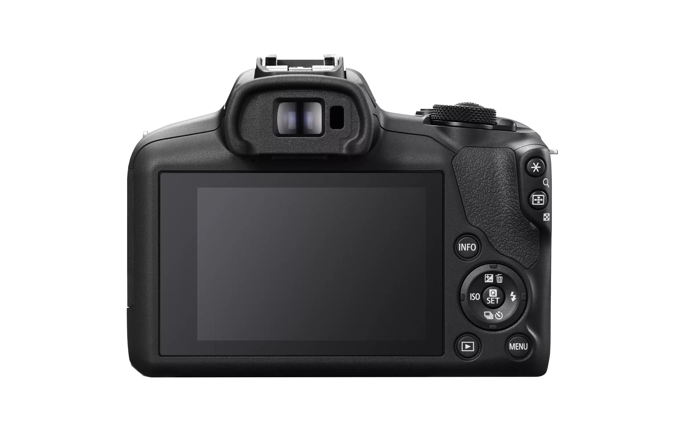Fotokamera EOS R100 RF-S 18-45 mm + RF-S 18-45 / 75-300 Kit<br>Kompaktkamera mit leistungsstarken Funktionen und zwei Objektiven