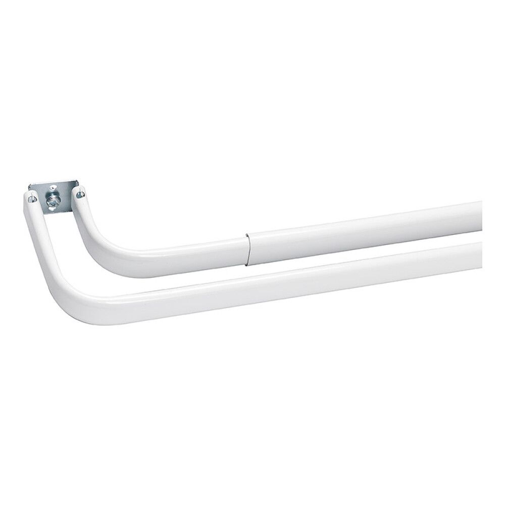 GARDINSKINNE KIRSCH DOBBEL 90-160CM HVIT