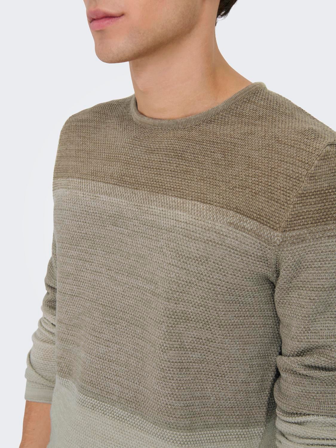 ONSPANTER Pullover Chinchilla