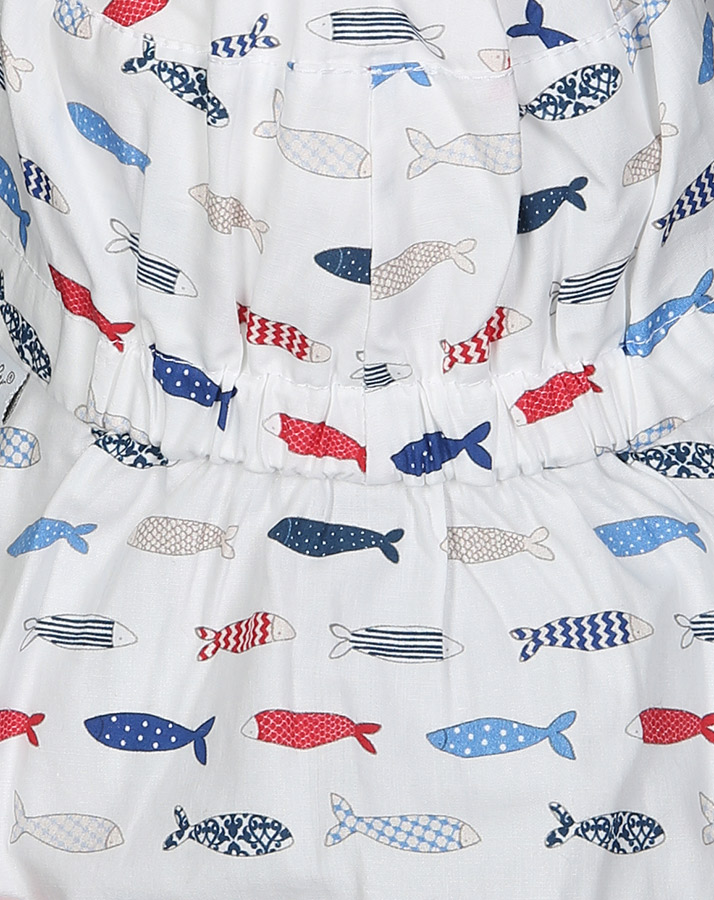 Schirmmütze FISCHE mit Nackenschutz in weiß