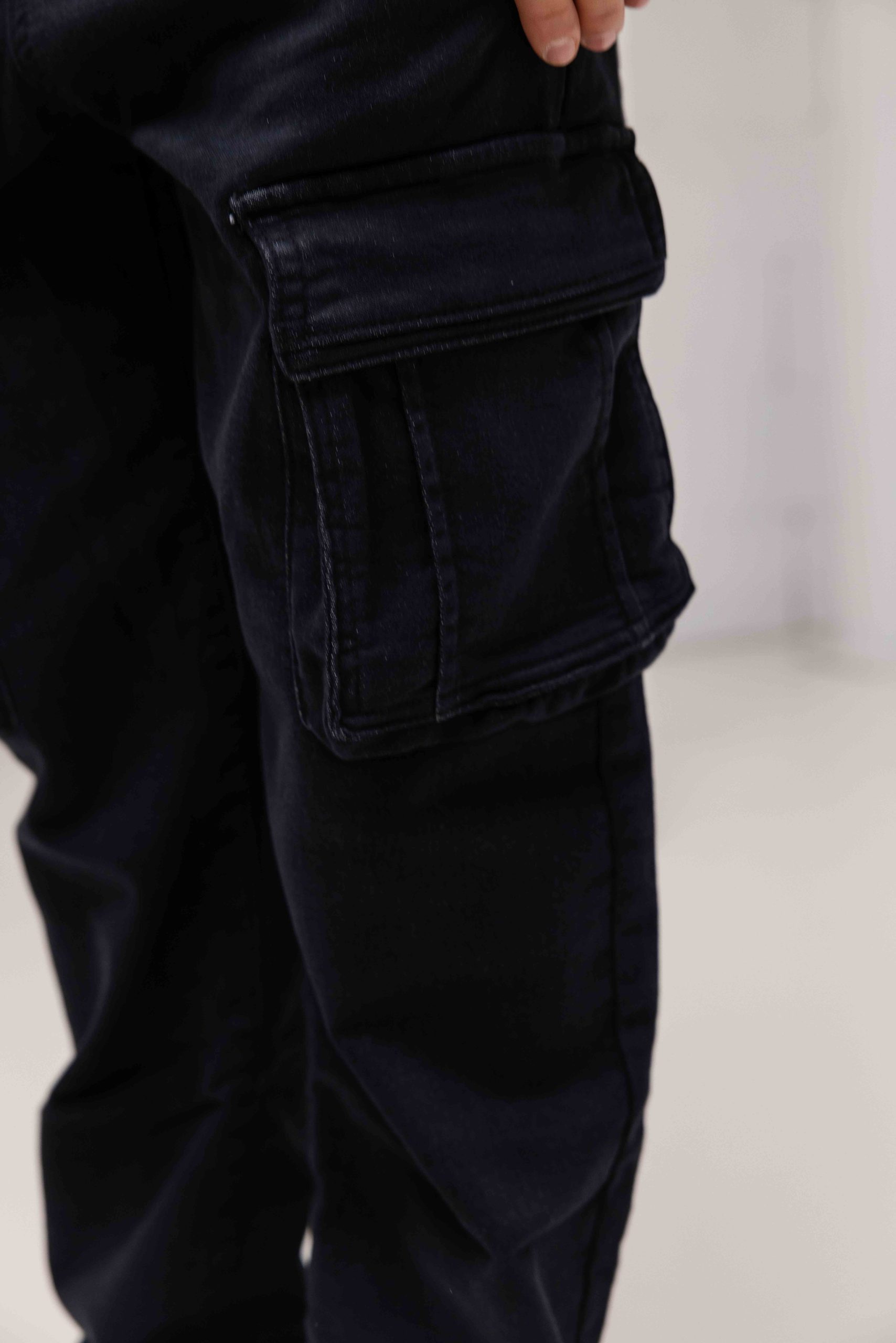 Vingino Claudio Loose Jeans Kids Zwart