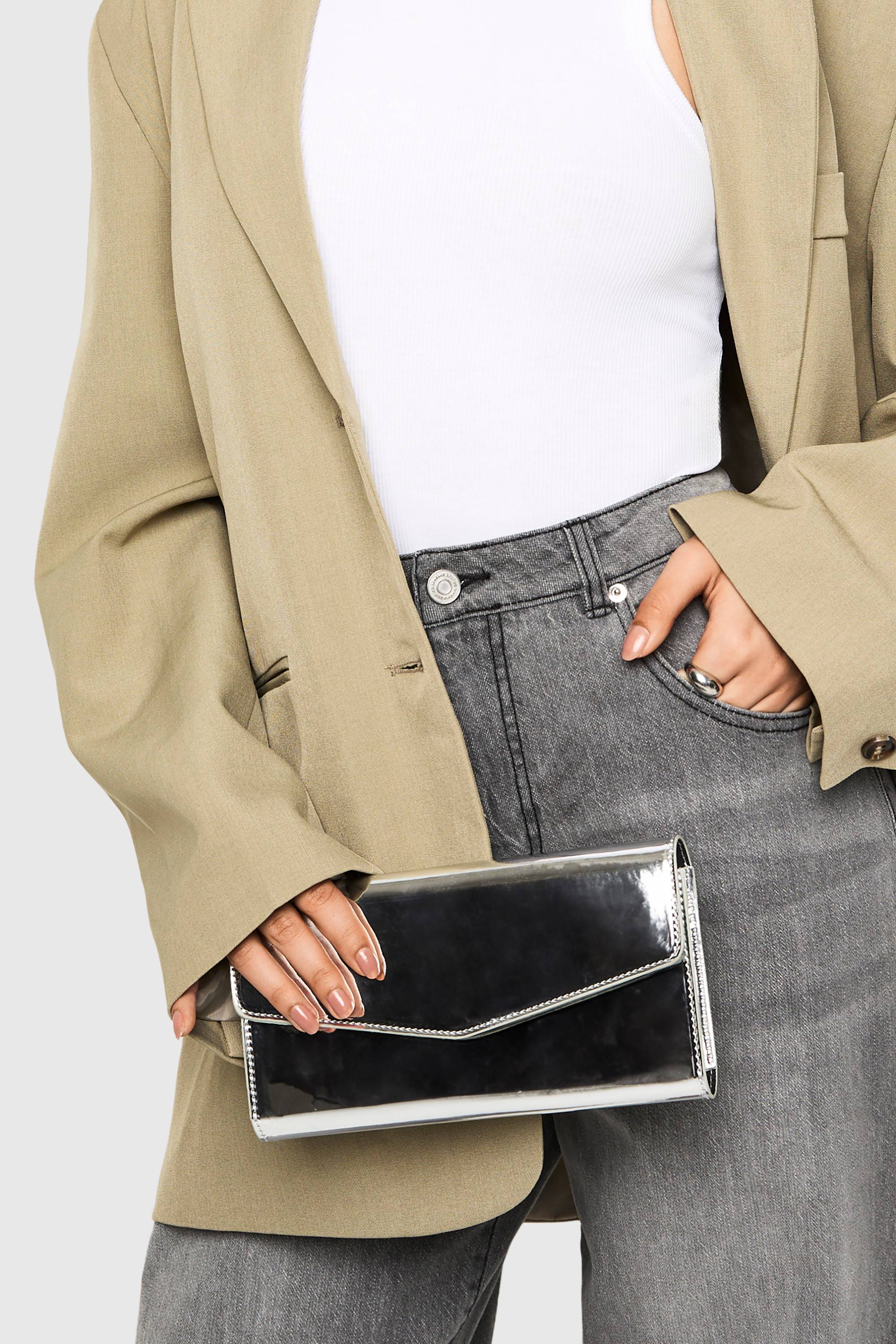 boohoo Pochette structurée à rabat