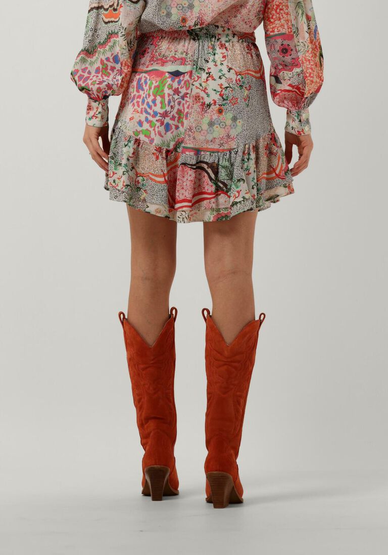 ALIX THE LABEL multi alix the label minirok ladies woven fancy mix skirt
